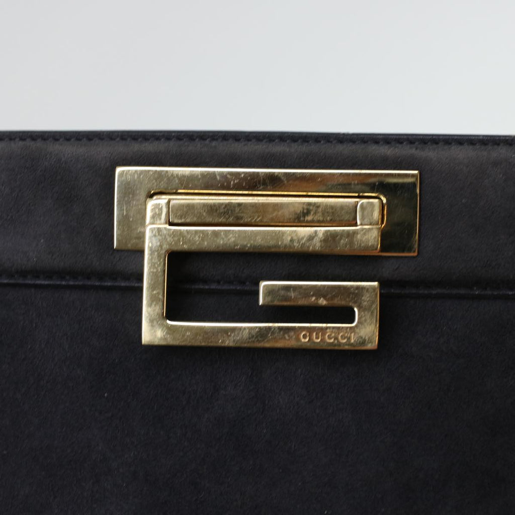 GUCCI Shoulder Bag Suede Gray 41317