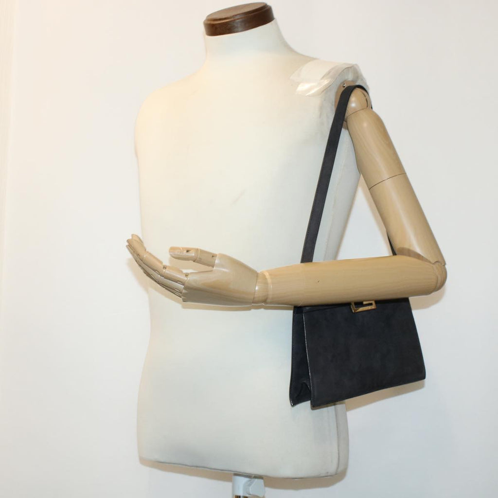 GUCCI Shoulder Bag Suede Gray 41317