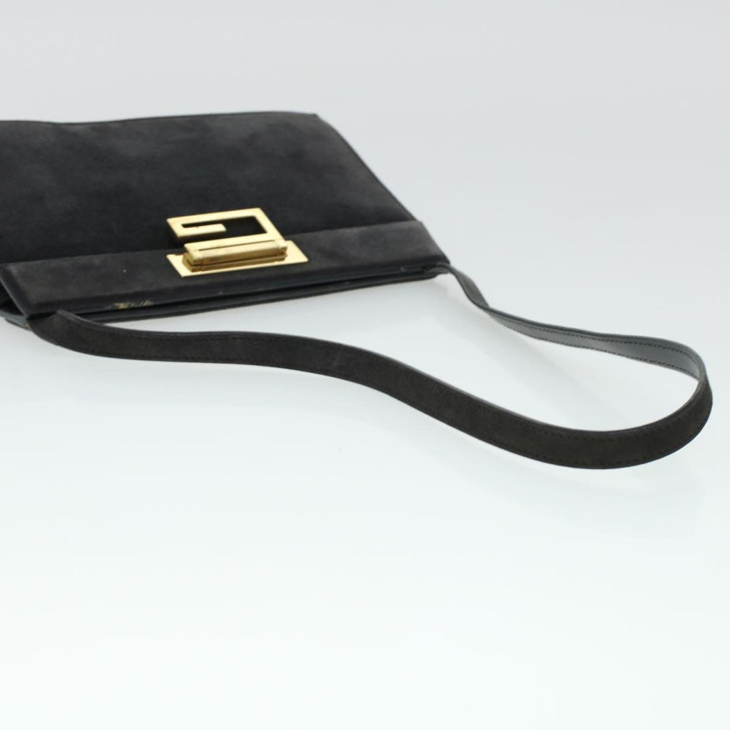 GUCCI Shoulder Bag Suede Gray 41317