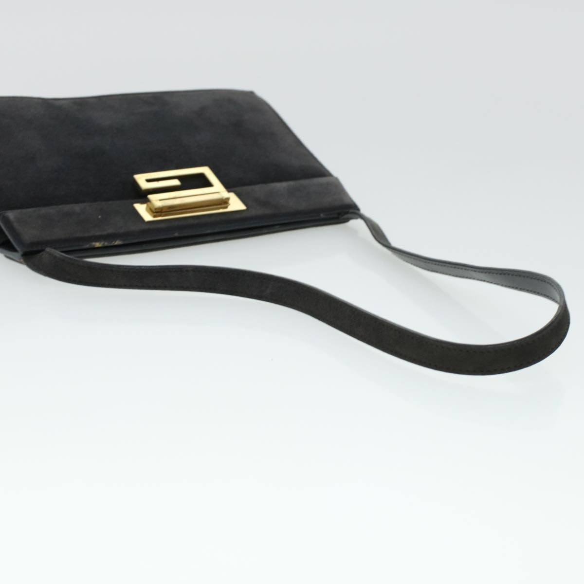 GUCCI Shoulder Bag Suede Gray 41317