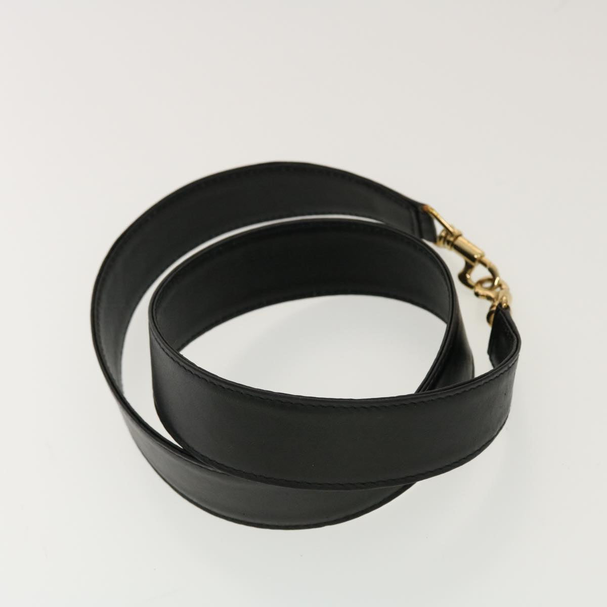 GUCCI Bamboo Hand Bag Leather 2way Black 1998 41333