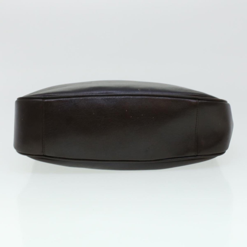 GUCCI Bamboo Hand Bag Leather Brown 0011638 41342