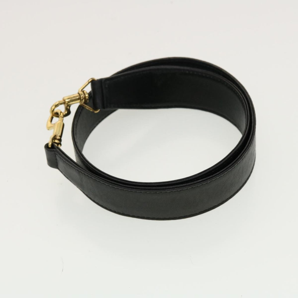 GUCCI Bamboo Hand Bag Leather 2way Black 0011577 41343