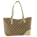 GUCCI GG Canvas Tote Bag Beige 169946 41352