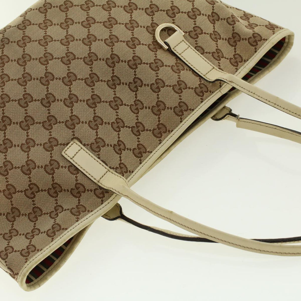 GUCCI GG Canvas Tote Bag Beige 169946 41352