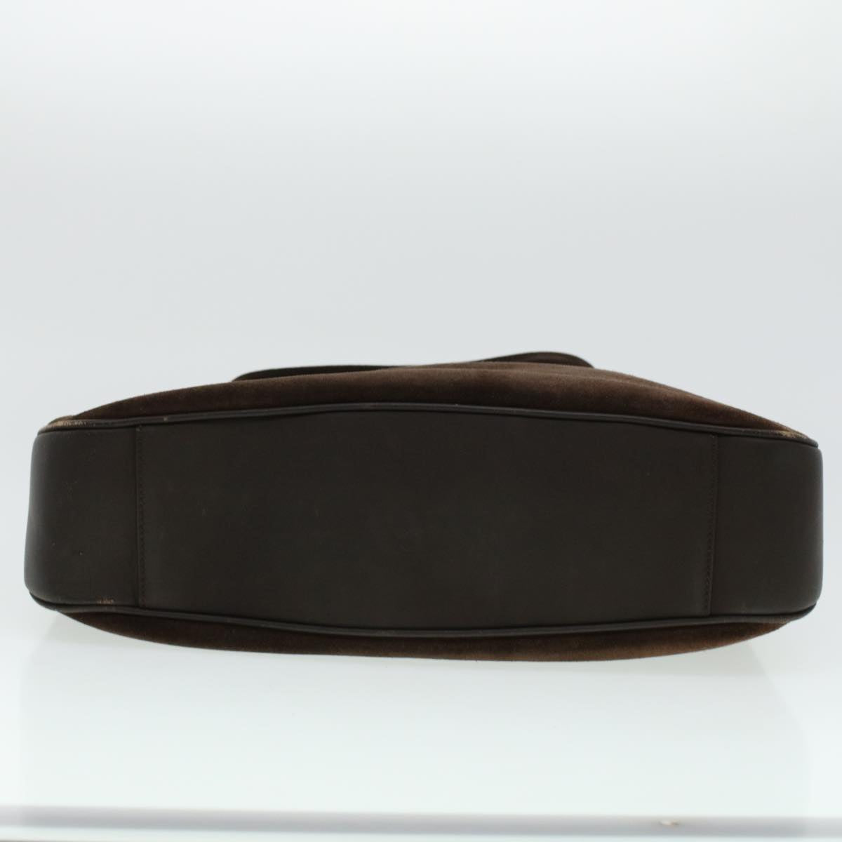 GUCCI Bamboo Hand Bag Suede 2way Brown 001.3444.1577 41364