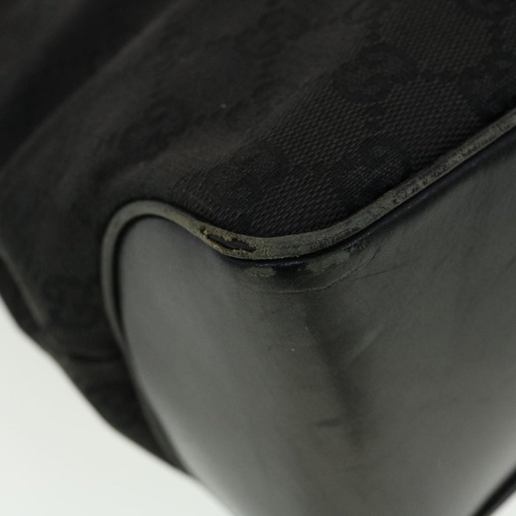GUCCI GG Canvas Shoulder Bag Black 109143 41377