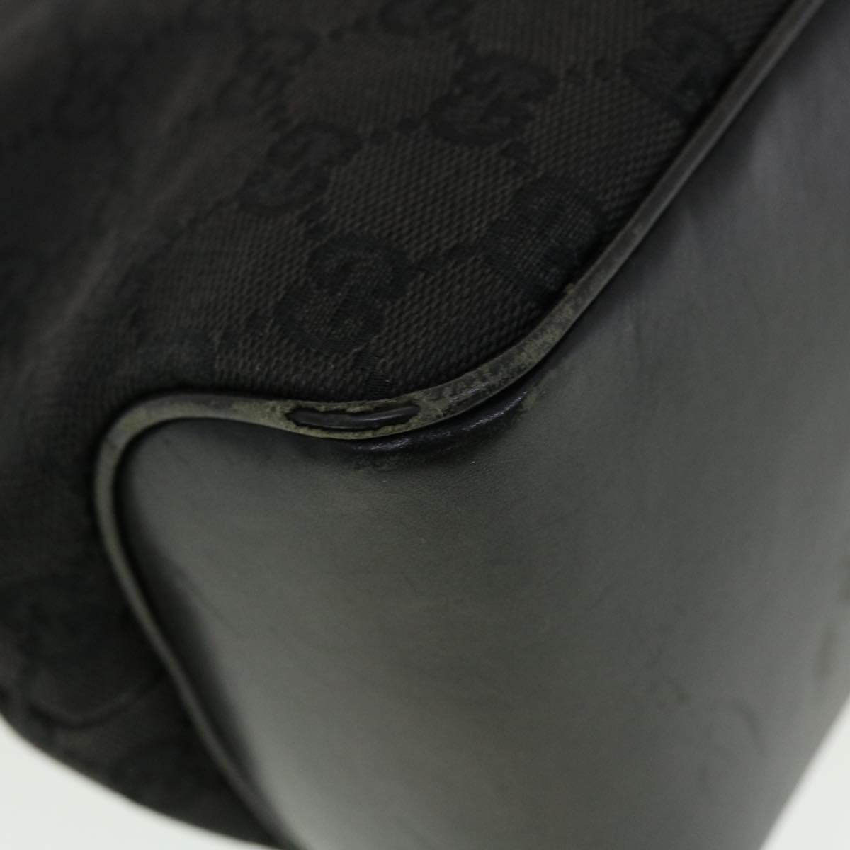 GUCCI GG Canvas Shoulder Bag Black 109143 41377