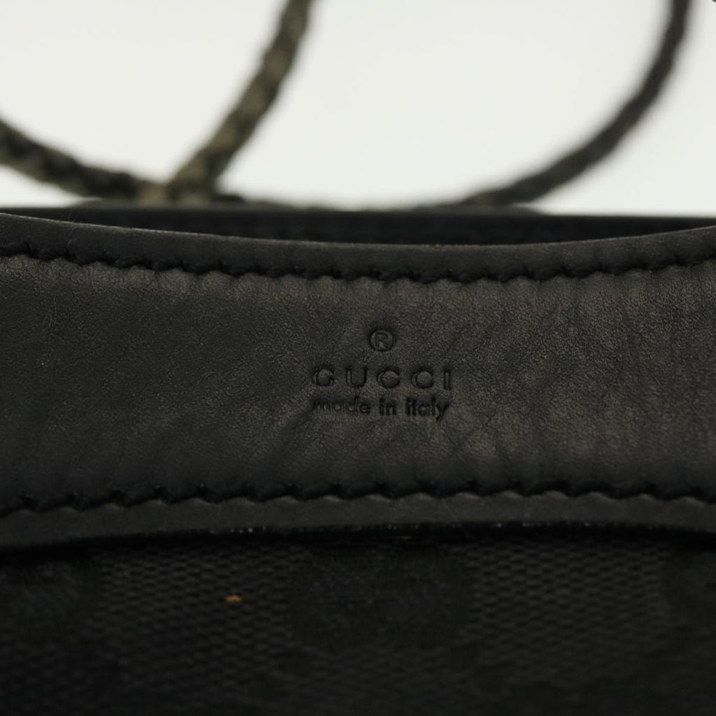GUCCI GG Canvas Shoulder Bag Black 109143 41377