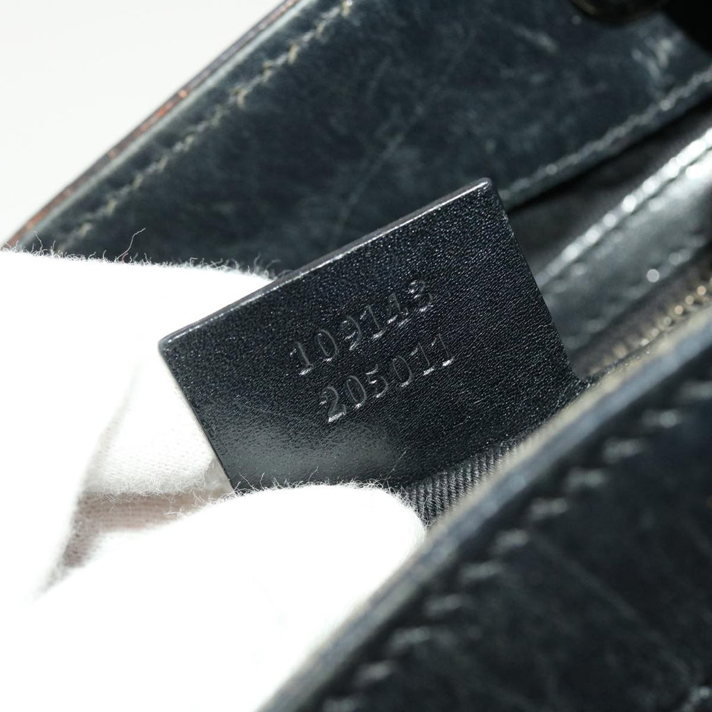 GUCCI GG Canvas Shoulder Bag Black 109143 41377
