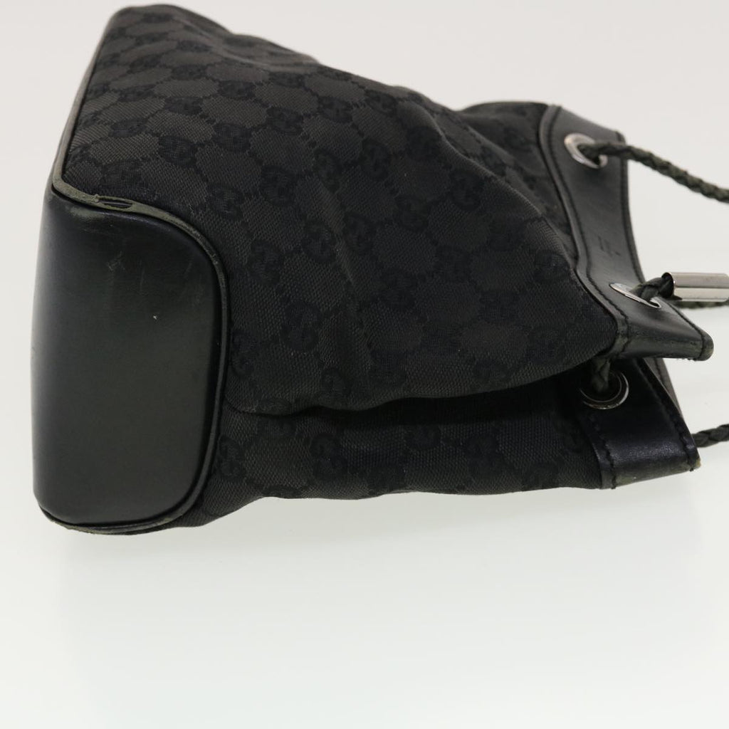 GUCCI GG Canvas Shoulder Bag Black 109143 41377
