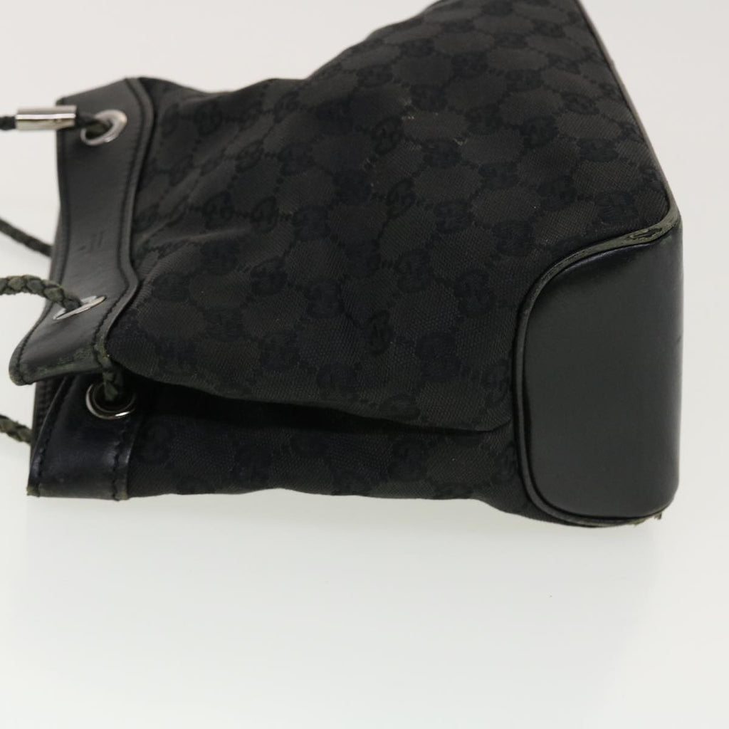 GUCCI GG Canvas Shoulder Bag Black 109143 41377