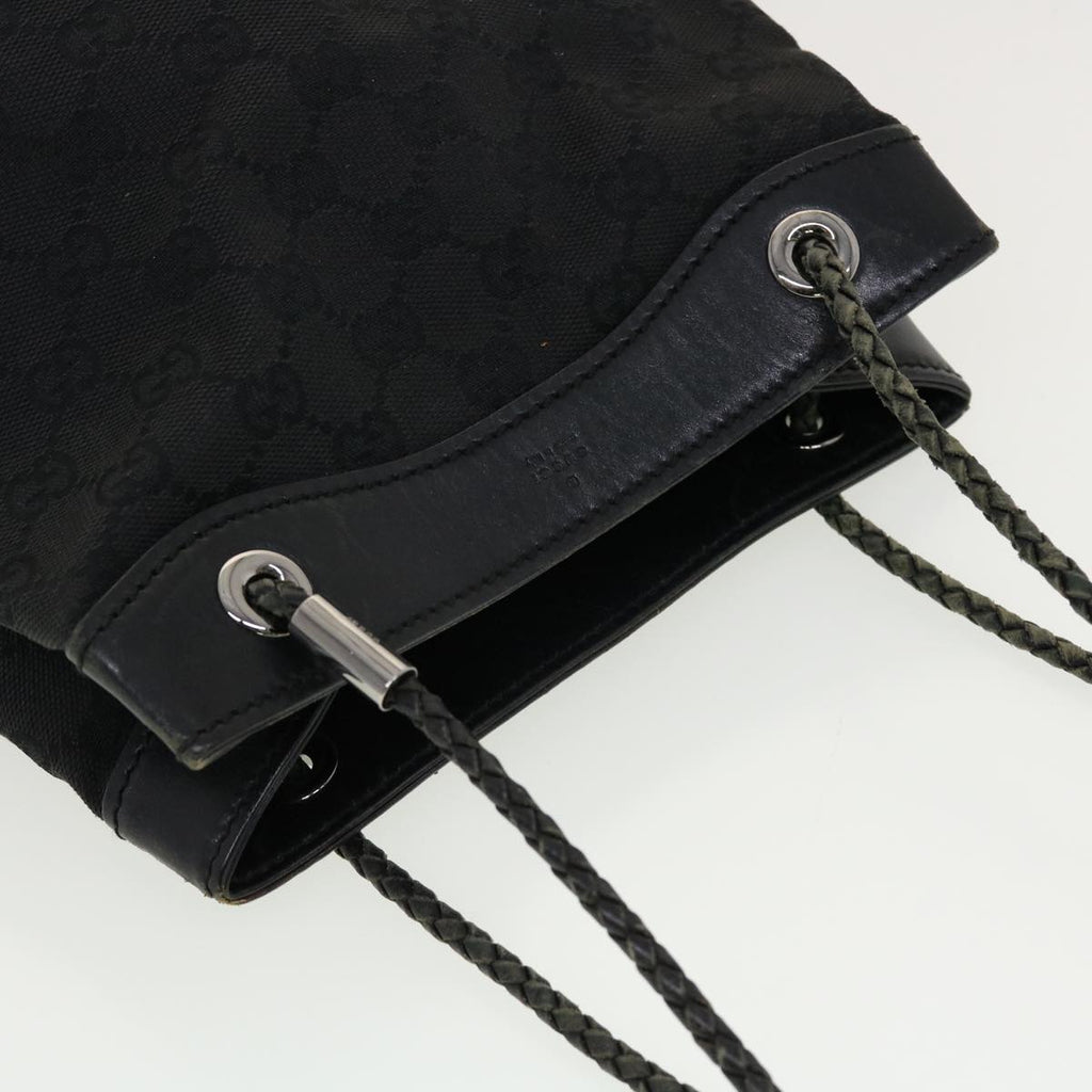 GUCCI GG Canvas Shoulder Bag Black 109143 41377