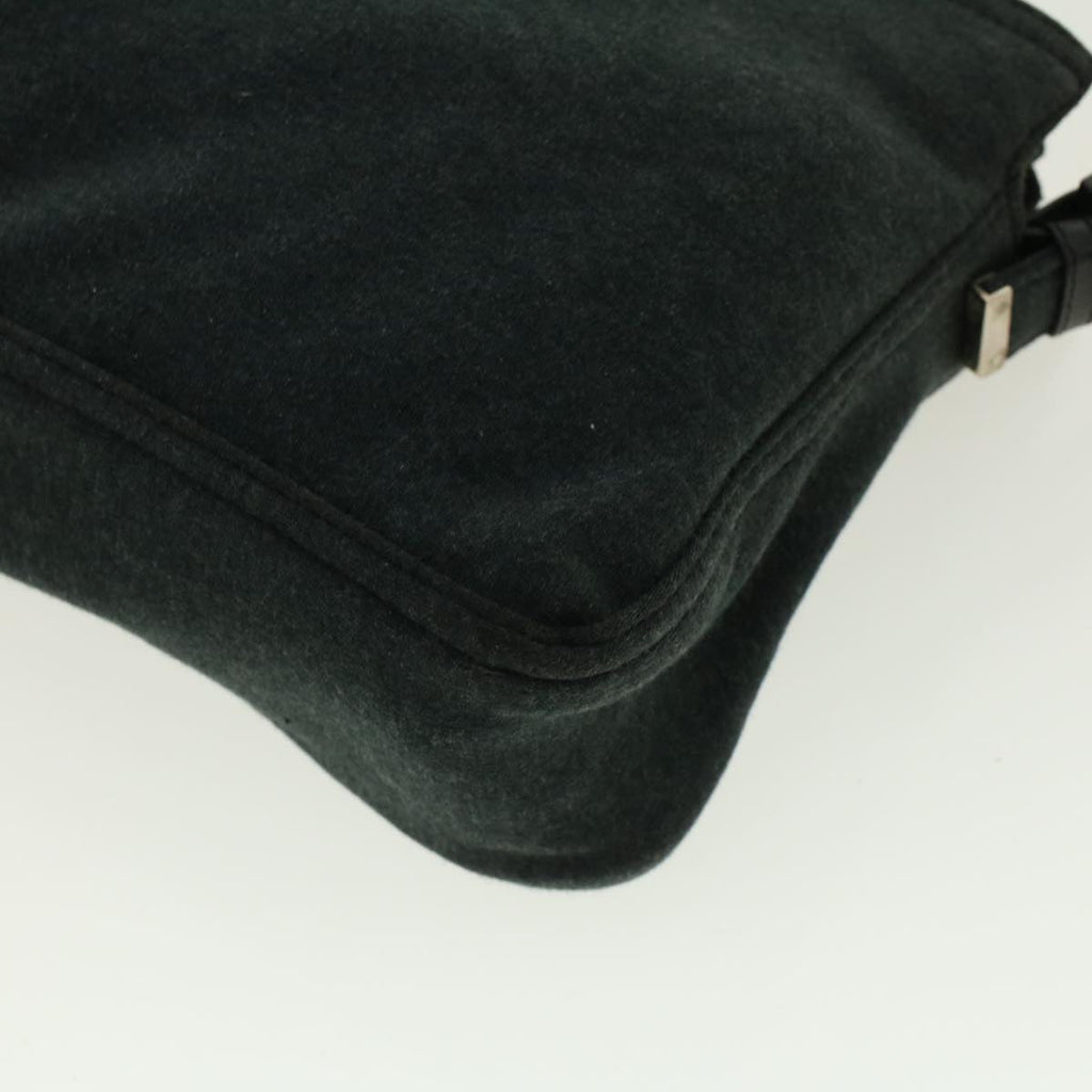 FENDI Mamma Baguette Shoulder Bag Cotton Gray 2305.26566.099 41382