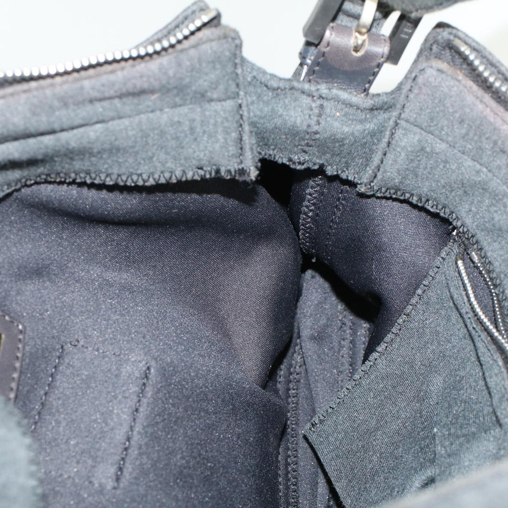 FENDI Mamma Baguette Shoulder Bag Cotton Gray 2305.26566.099 41382