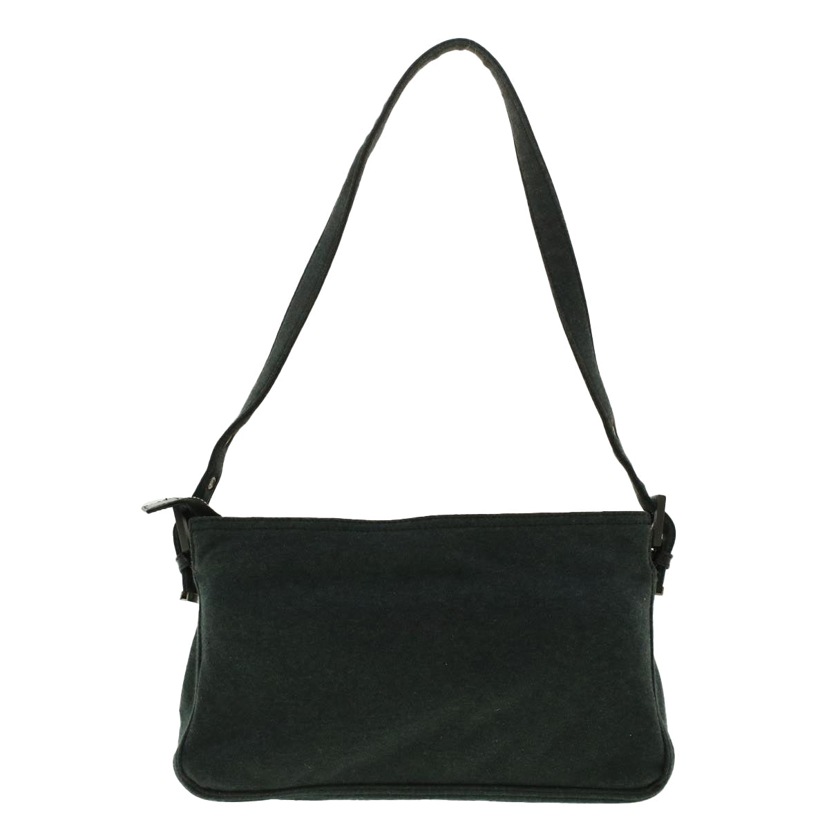 FENDI Mamma Baguette Shoulder Bag Cotton Gray 2305.26566.099 41382