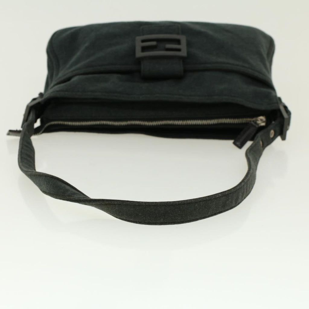 FENDI Mamma Baguette Shoulder Bag Cotton Gray 2305.26566.099 41382