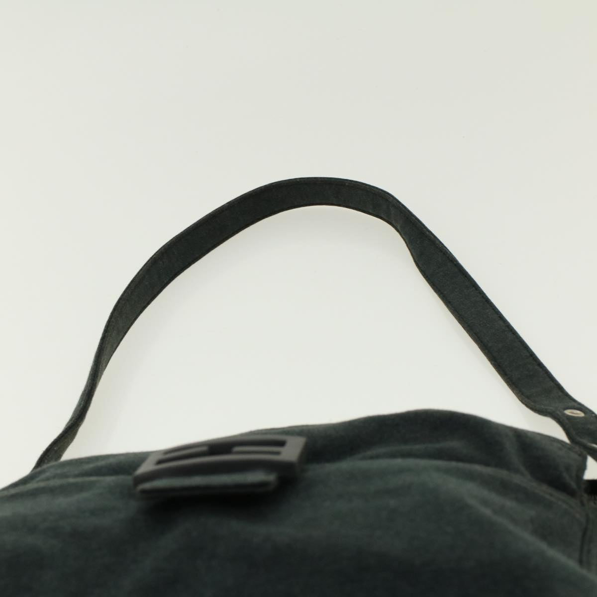 FENDI Mamma Baguette Shoulder Bag Cotton Gray 2305.26566.099 41382