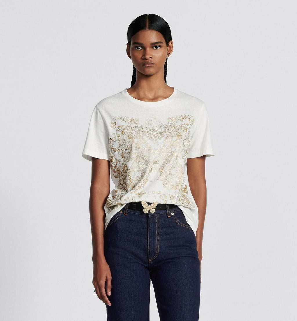 T-SHIRT Butterfly Around the World Motif