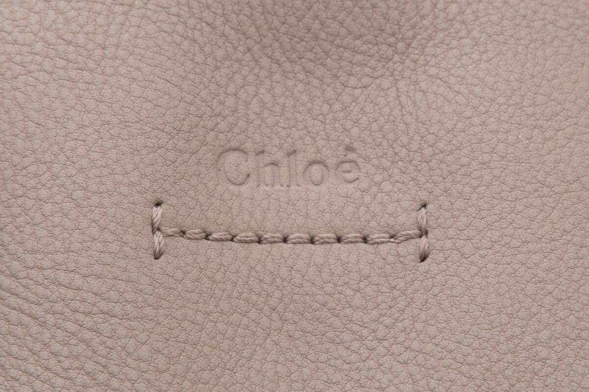 Chloe Beige & Brown Leather & Suede Milo Tote