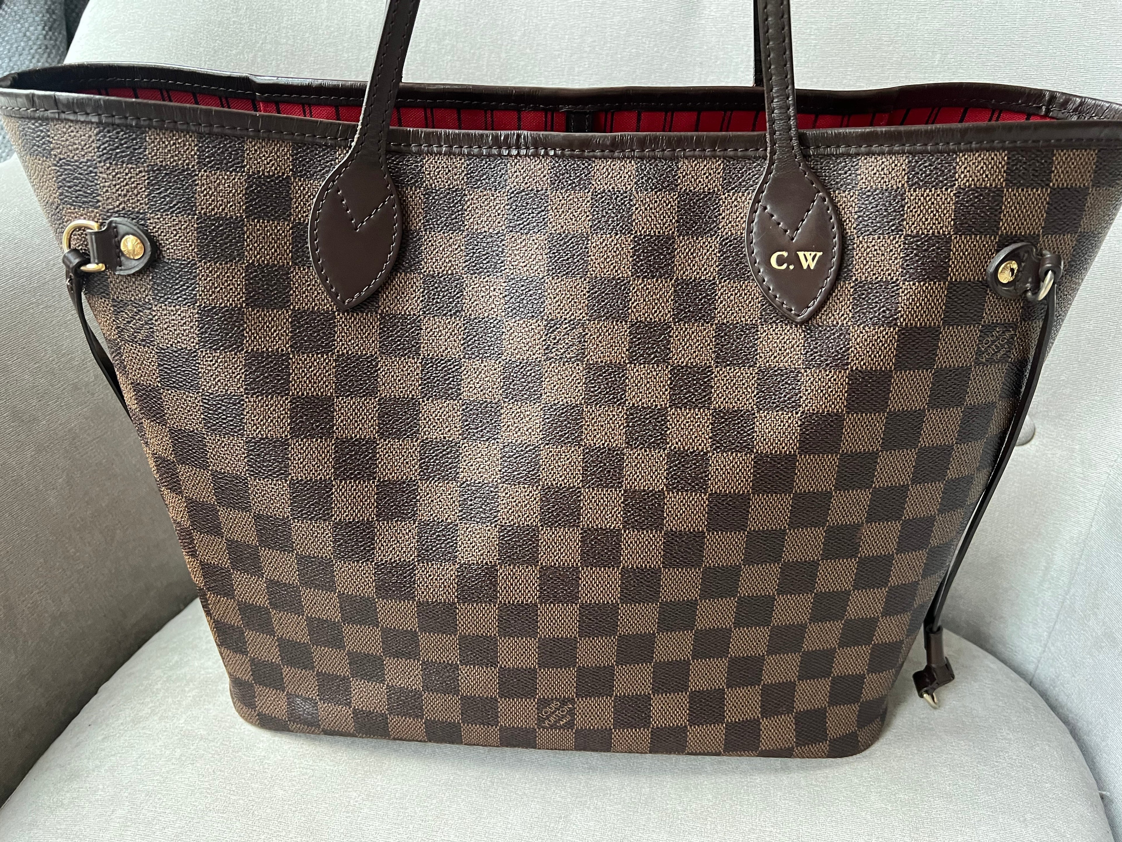 Louis Vuitton Neverfull MM Damier Ebene Cherry Interior (RRP £1,410)