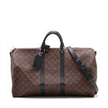 Louis Vuitton Monogram Makassar Keepall Bandouliere 55 M56714 Name Initial Entered