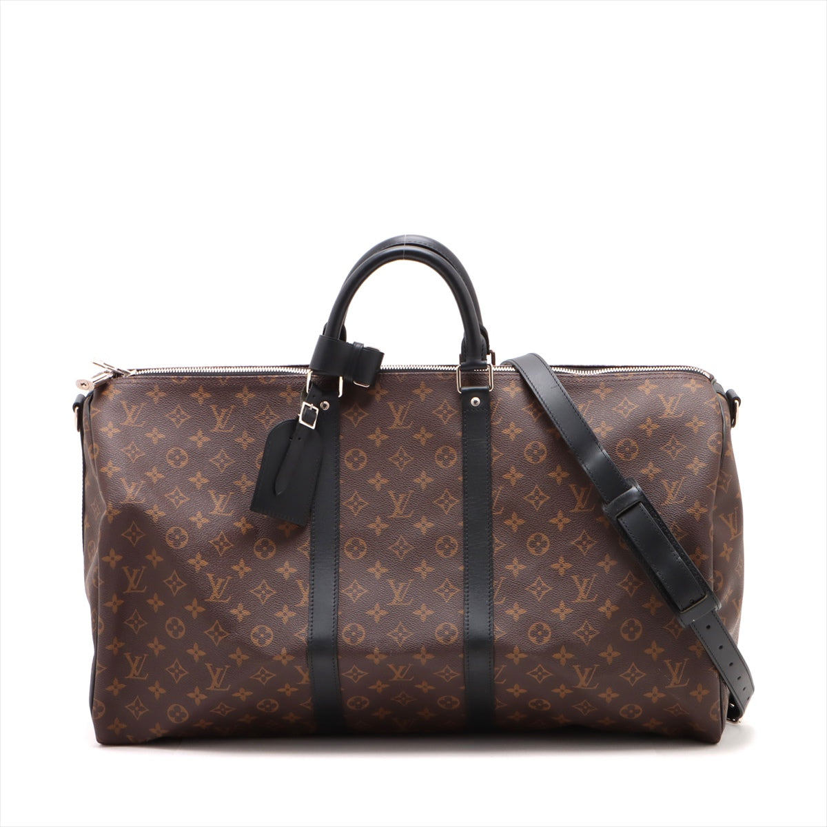 Louis Vuitton Monogram Makassar Keepall Bandouliere 55 M56714 Name Initial Entered