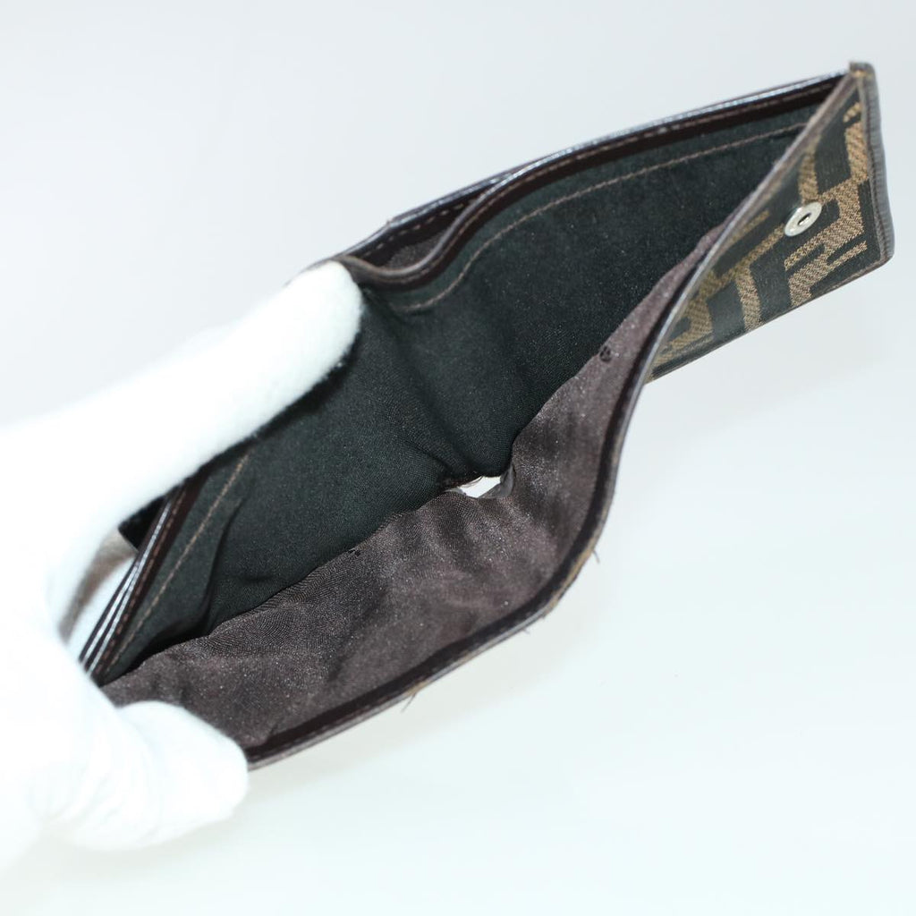 FENDI Key Case Zucca Canvas Wallet 3Set Black Brown 41787