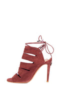 Aquazzura Burgundy Suede Heels SZ 38