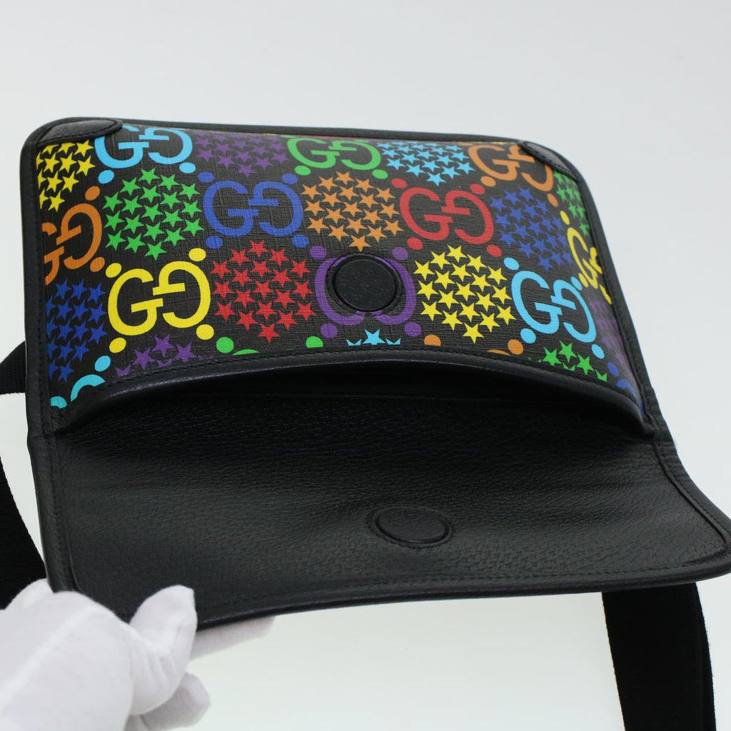 GUCCI GG Psychedelic Body Bag PVC Leather Multicolor 598113 41954