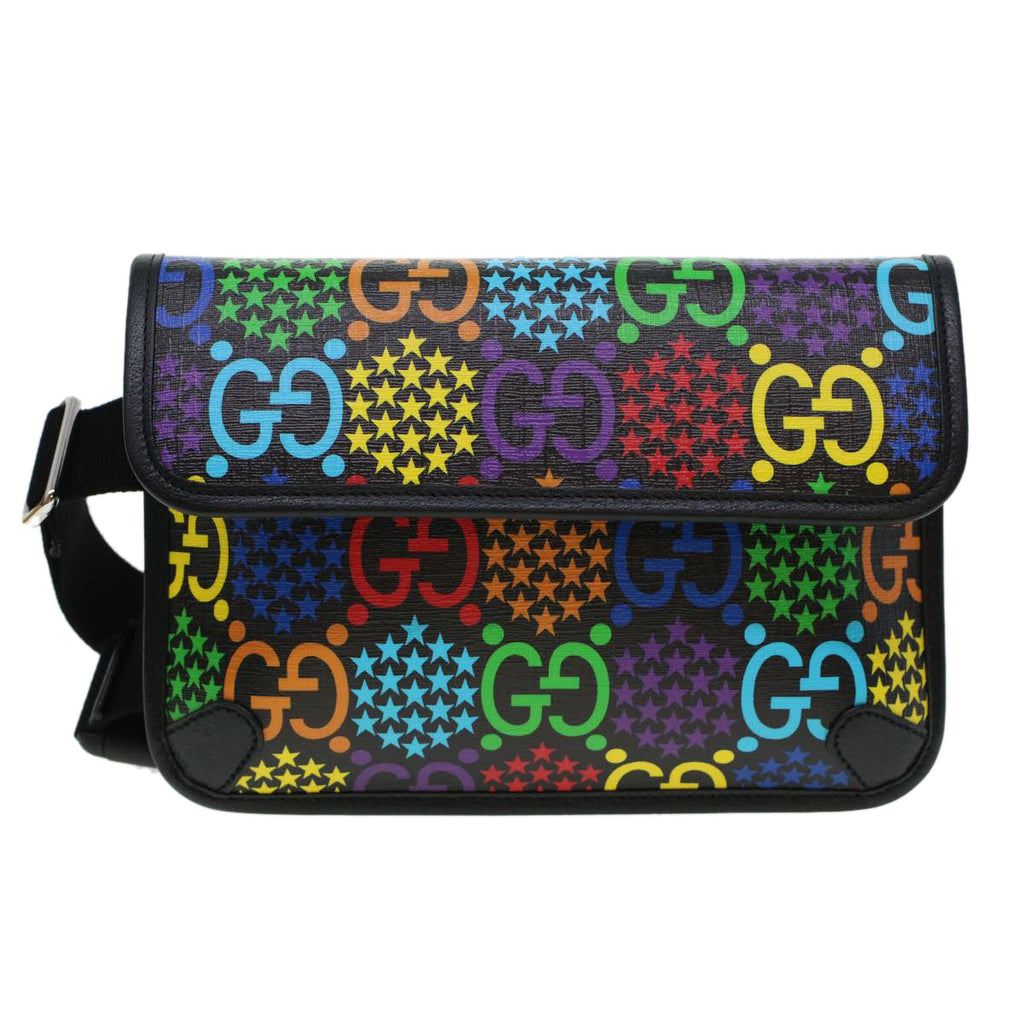 GUCCI GG Psychedelic Body Bag PVC Leather Multicolor 598113 41954