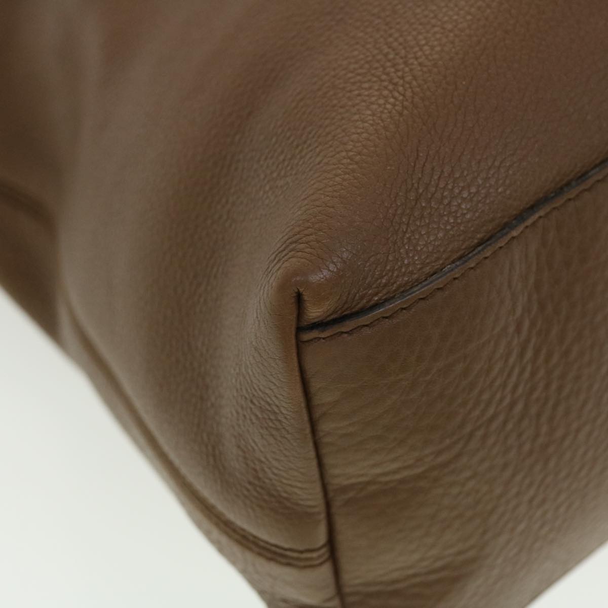 GUCCI Chain Soho Shoulder Bag Leather Brown 308982 41958