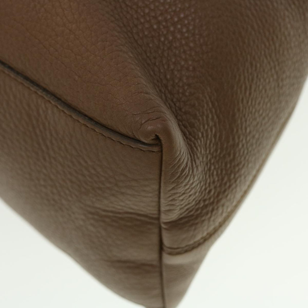 GUCCI Chain Soho Shoulder Bag Leather Brown 308982 41958
