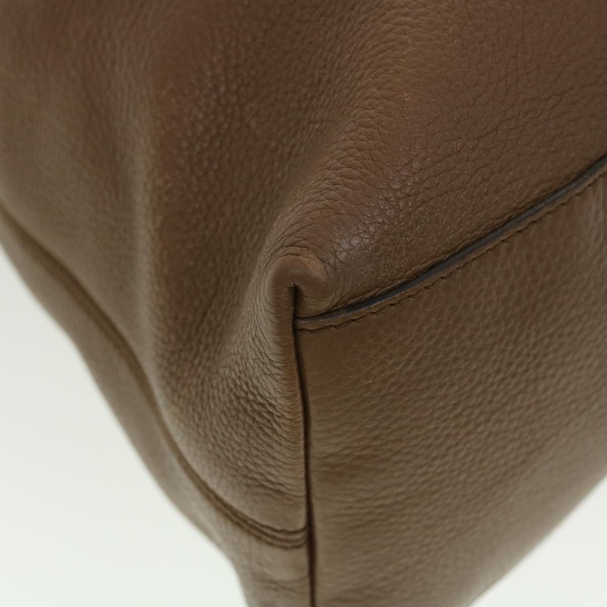 GUCCI Chain Soho Shoulder Bag Leather Brown 308982 41958