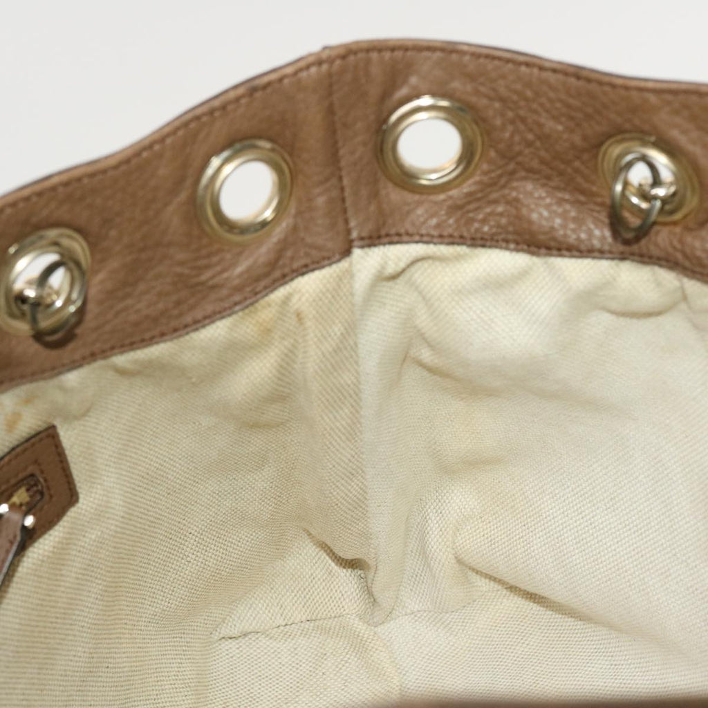 GUCCI Chain Soho Shoulder Bag Leather Brown 308982 41958