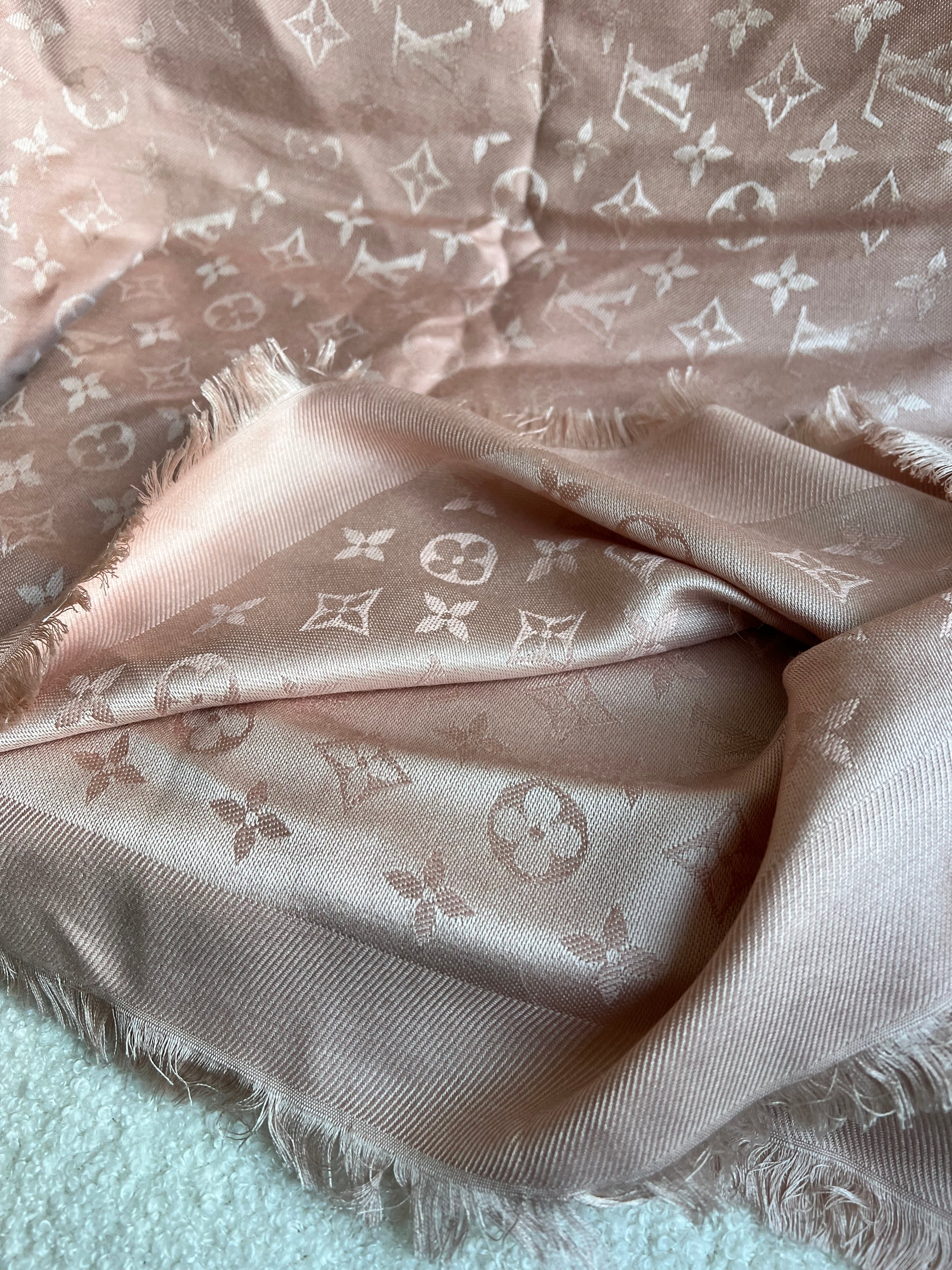 Louis Vuitton Pink Monogram Shawl (RRP £450)