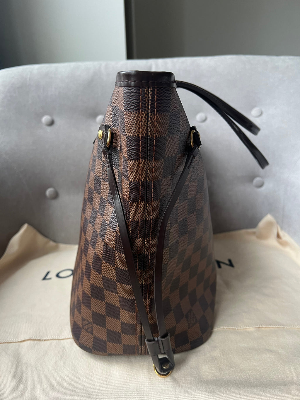 Louis Vuitton Neverfull MM Damier Ebene Cherry Interior (RRP £1,410)