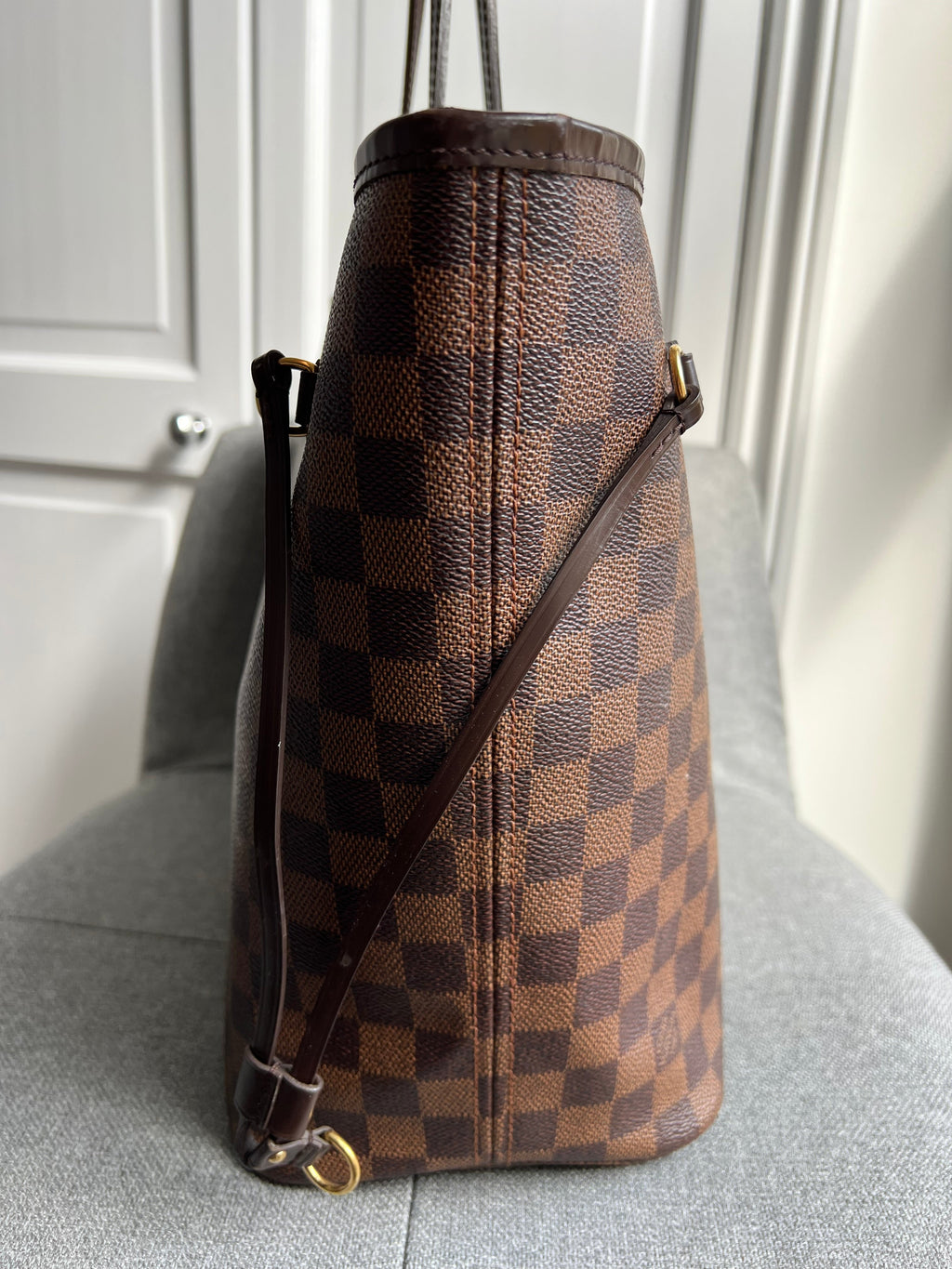 Louis Vuitton Neverfull MM Damier Ebene Cherry Interior (RRP £1,410)