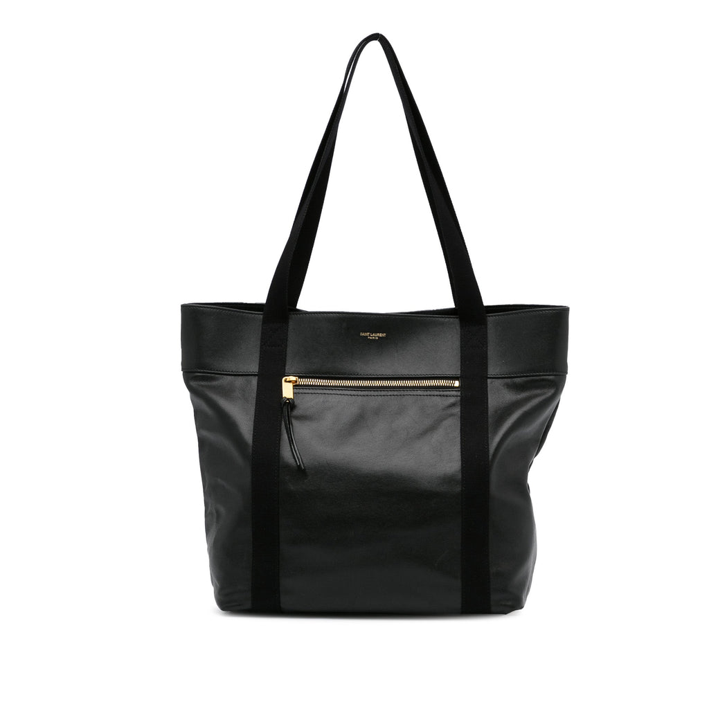 Black YSL Daily Cabas Small Tote Bag