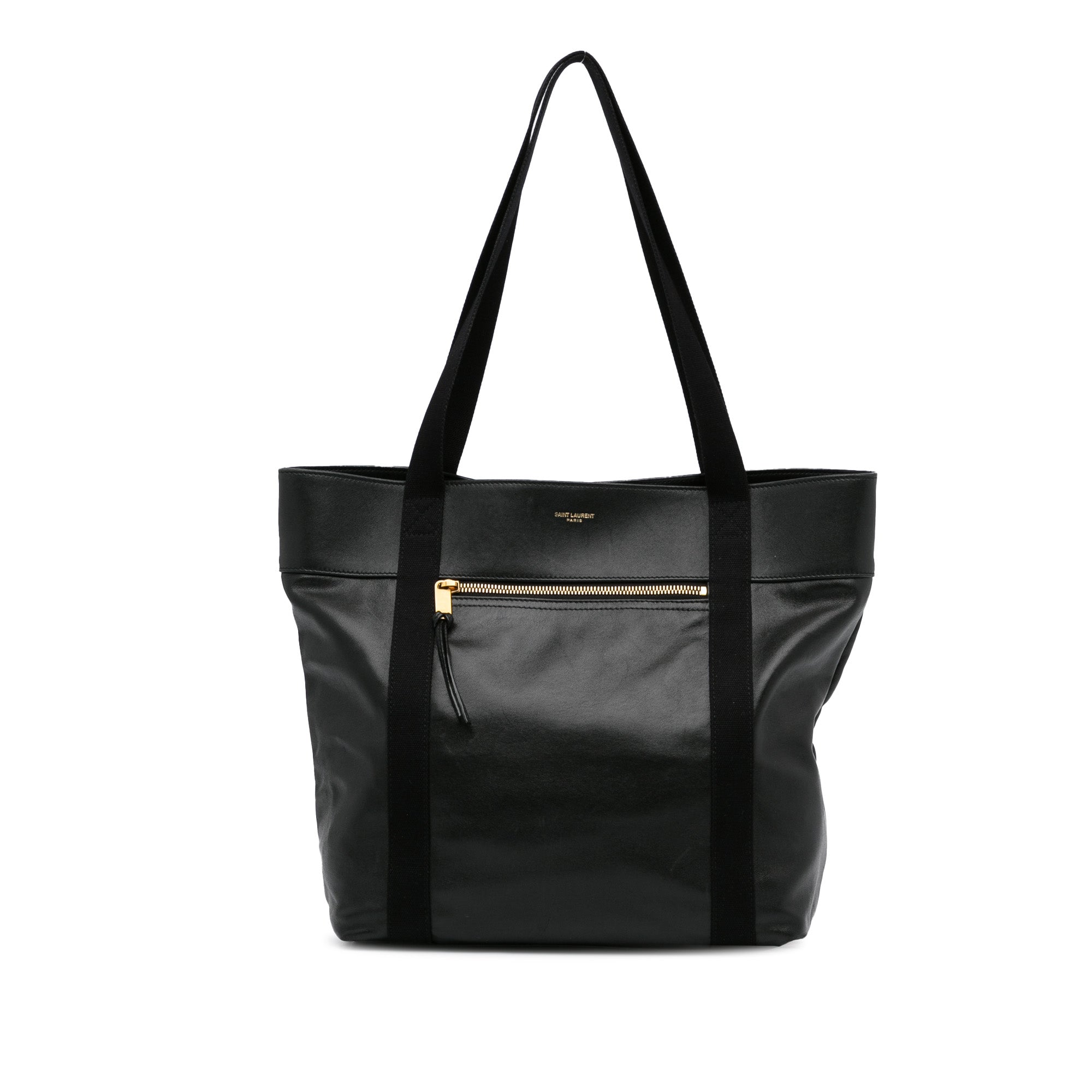 Black YSL Daily Cabas Small Tote Bag