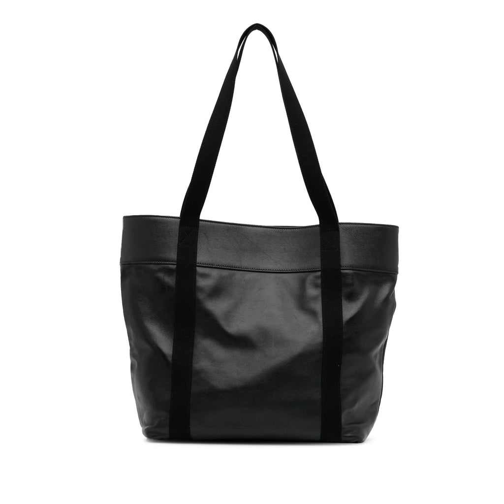 Black YSL Daily Cabas Small Tote Bag