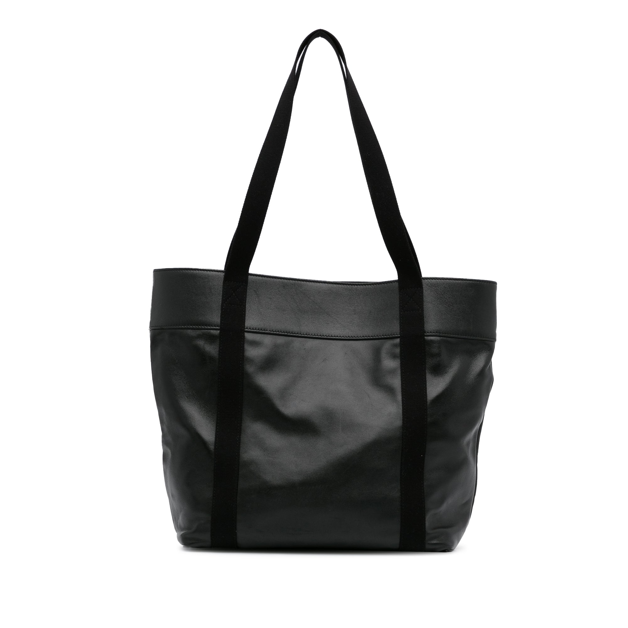Black YSL Daily Cabas Small Tote Bag