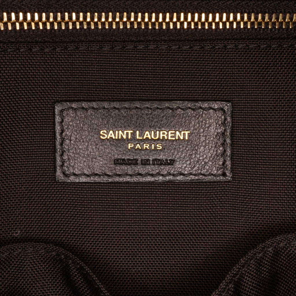 Black YSL Daily Cabas Small Tote Bag