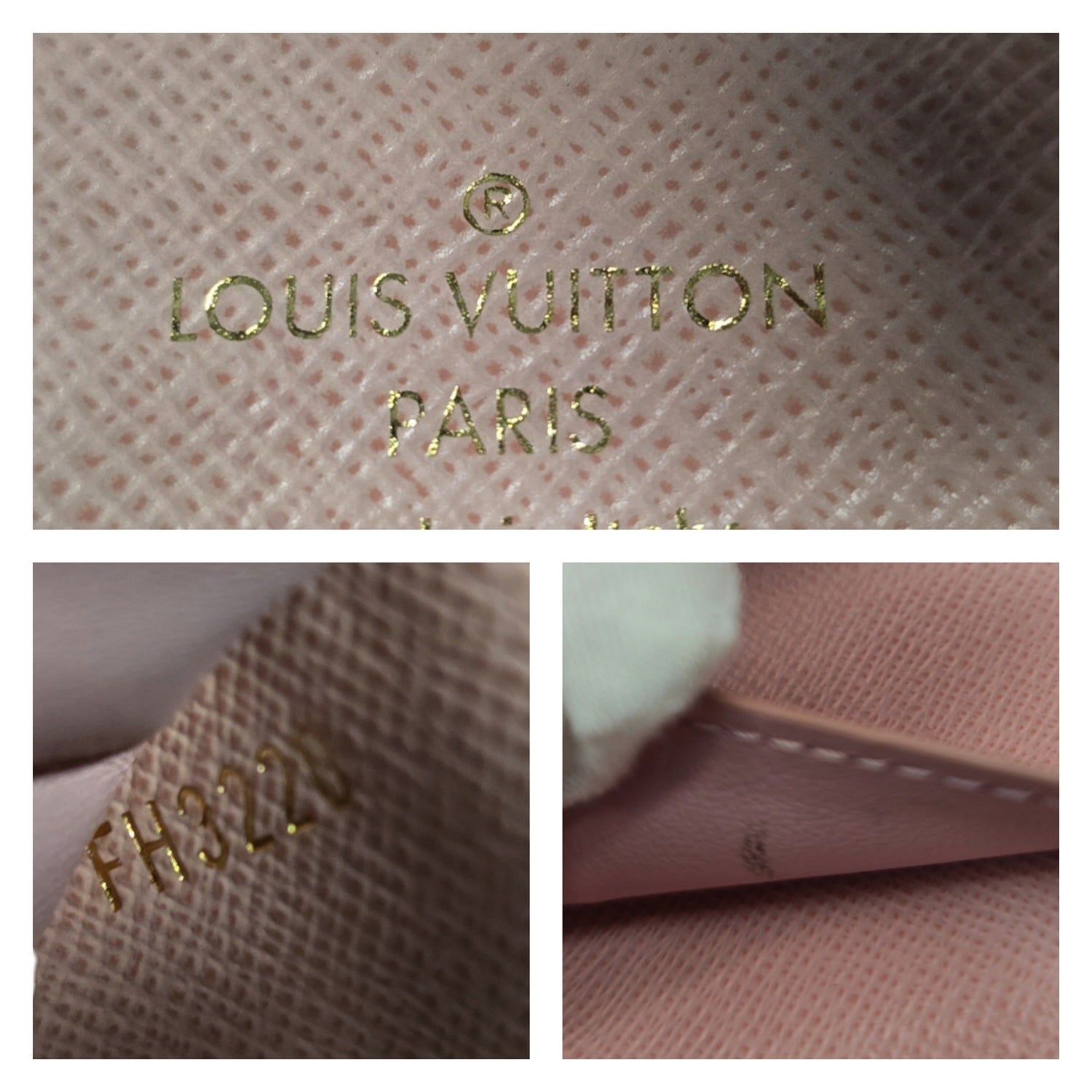Louis Vuitton Damier Azur Victorine Wallet Rose Ballerine