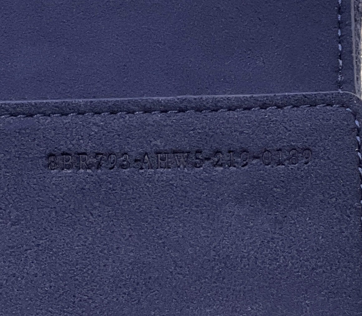 FI Baguette Chain MiGLAMI Navy Blue FF Fabric Bag For Woman 14.5cm/6in