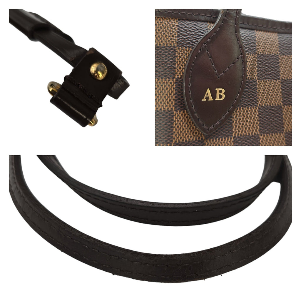 Louis Vuitton Damier Ebene Neverfull GM w/ Pouch