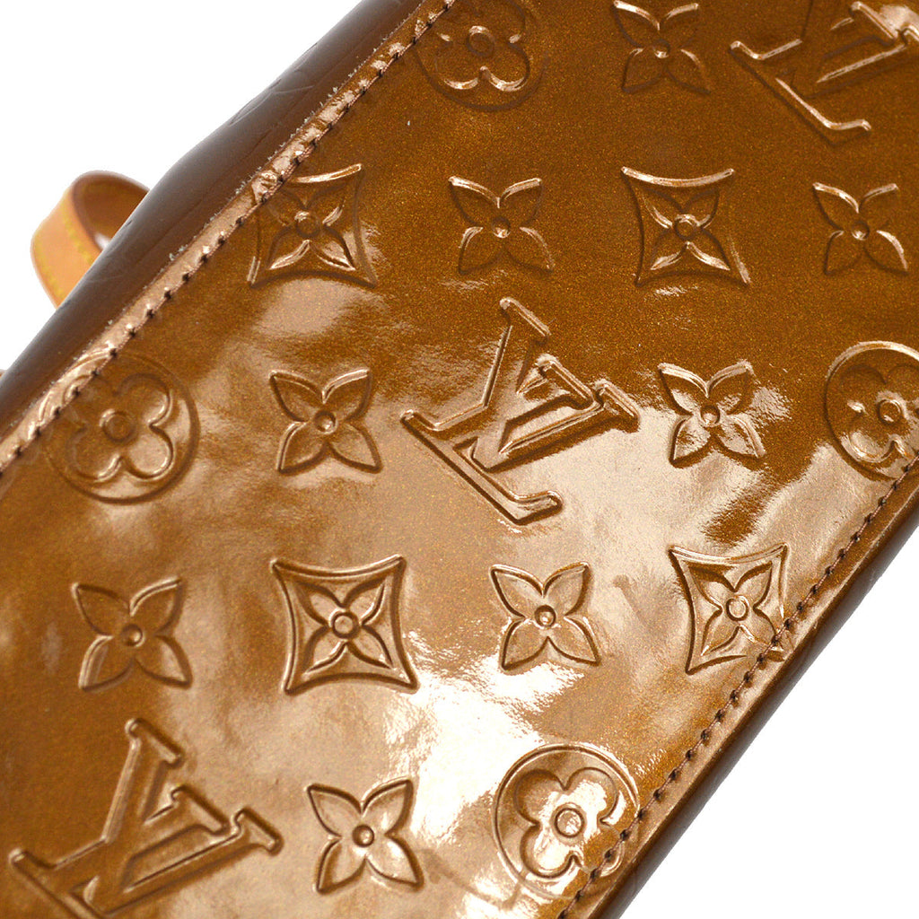 Louis Vuitton 2004 Bronze Monogram Vernis Reade PM M91146