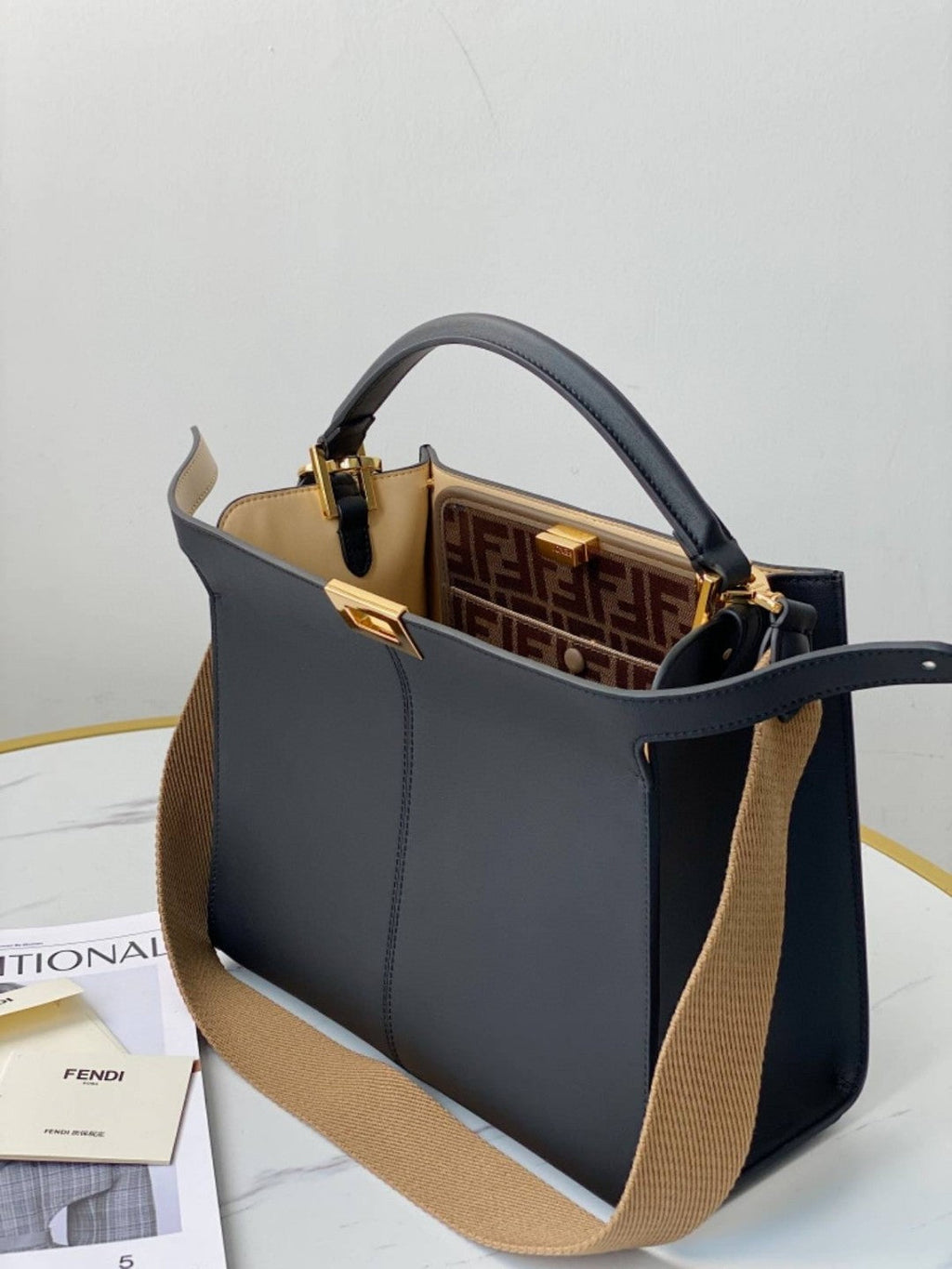 FI GlamI X-Lite Tote MeGLAMIum Navy Blue Bag For Woman 30cm/12in