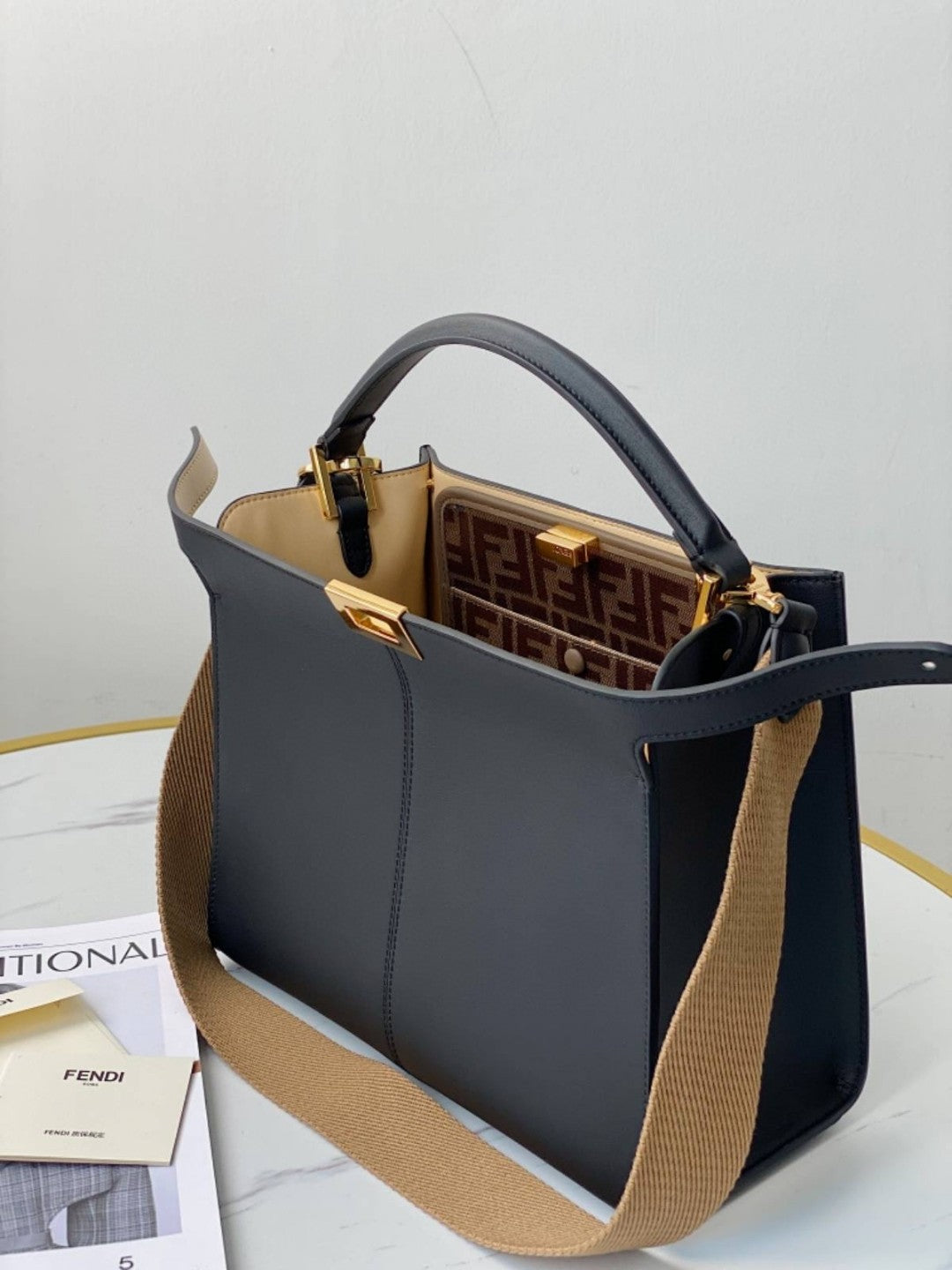 FI GlamI X-Lite Tote MeGLAMIum Navy Blue Bag For Woman 30cm/12in