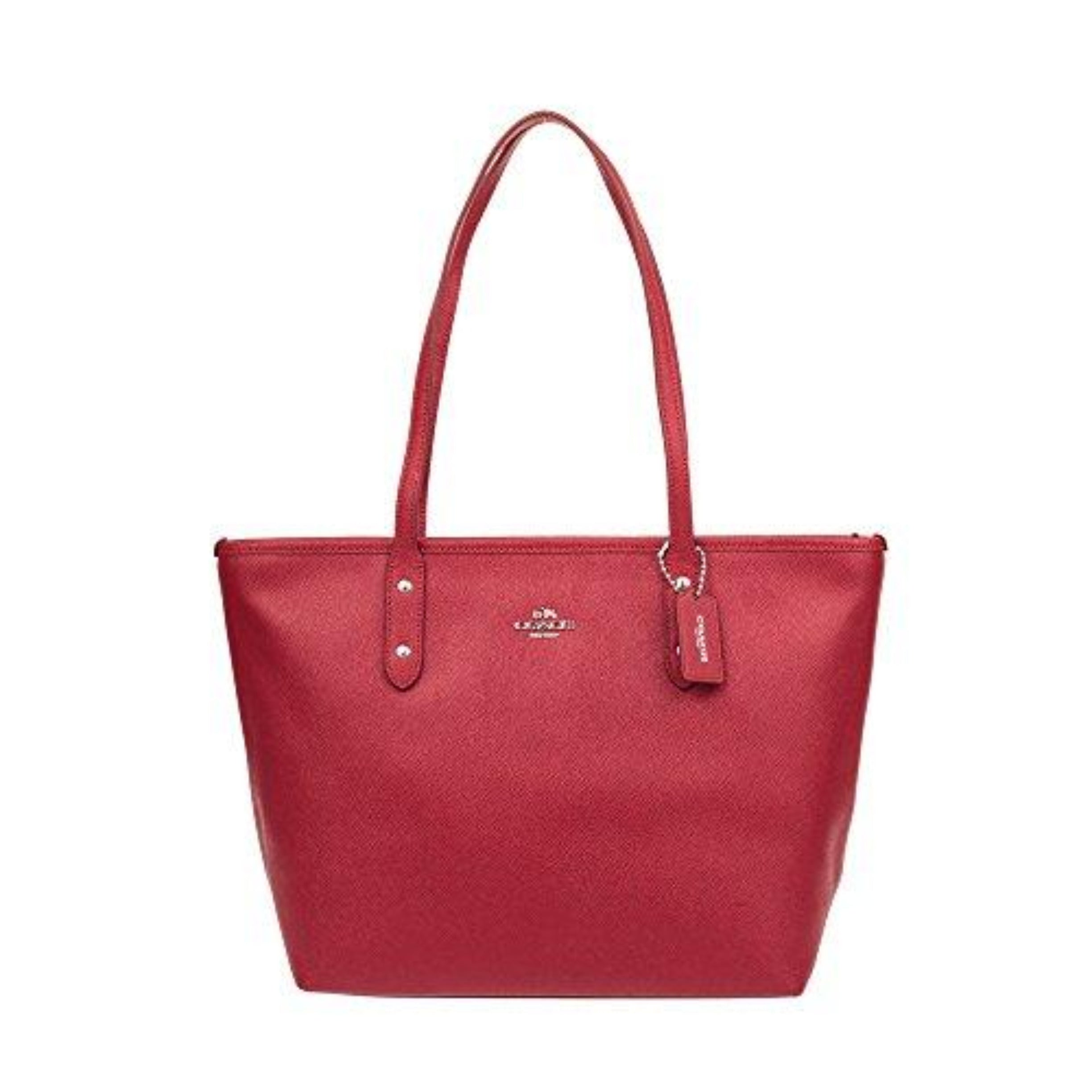 COACH True Red City Zip Tote